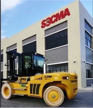 쿠션 타이어가 있는 지게차 18톤